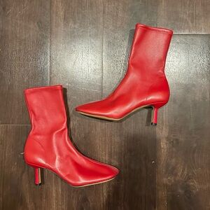 3.1 Phillip Lim ID Stretch Glove Boot Lipstick Red 38 US 8 Stretch Nappa Leather